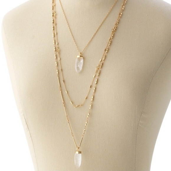 Stella And Dot Aria Pendant Necklace 